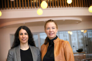Amy Loutfi, Örebro universitet och Eva Schelin, vd KK-stiftelsen Amy Loutfi, Örebro universitet och Eva Schelin, vd KK-stiftelsen