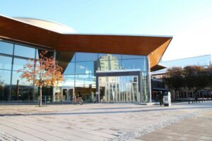 Karlstads universitet, huvudentre, där projekt bedrivs
